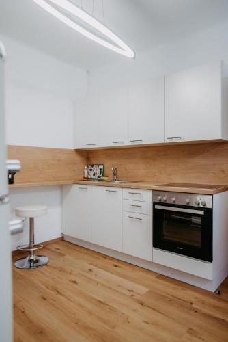 Cocina, Apartment RADO 75m2 mit Garten und Terrasse in Baden City Center