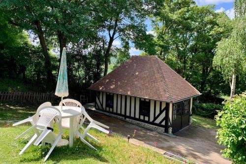 Erkély/terasz, Le petit Aventin in Emalleville