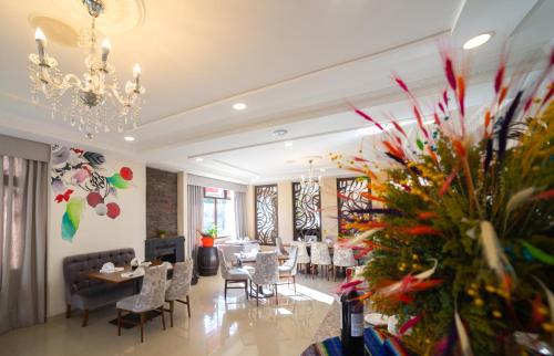 Restaurante, Quindeloma Art Hotel & Gallery in Riobamba