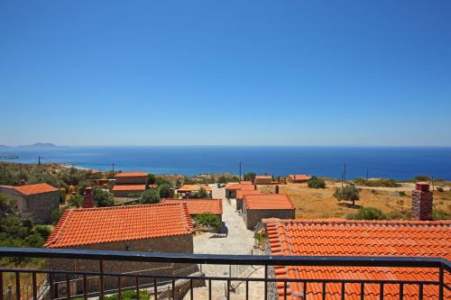 Balcony/terrace, Vrachos Villas in Lampi