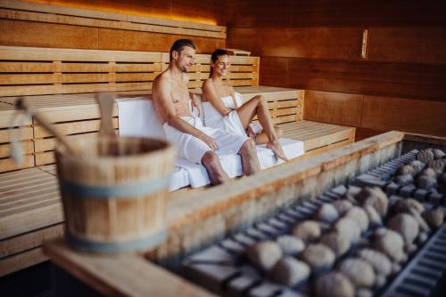 Sauna, Thermenhotel Karawankenhof in Villach
