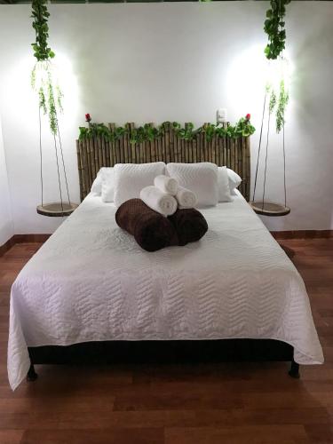 Cabaa Type Glamping - with swimming pool in Risaralda