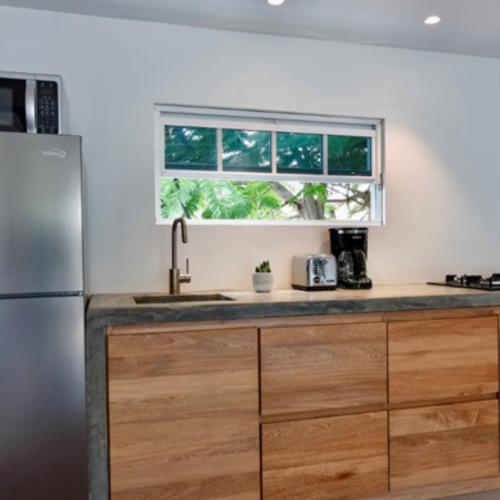 Cocina, Apartamento Vacacional para parejas con Piscina en Aruba in Paradera