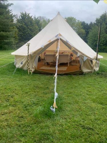 Secret garden glamping African themed tent