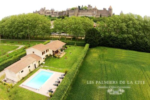 Chambres d'hôtes Les Palmiers de la Cité - Accommodation - Carcassonne