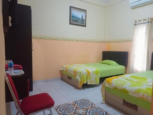 2 twin beds