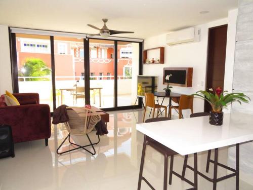 Elegant apartment well located in the hotel zone of Cancun, Cancún (photo 6)