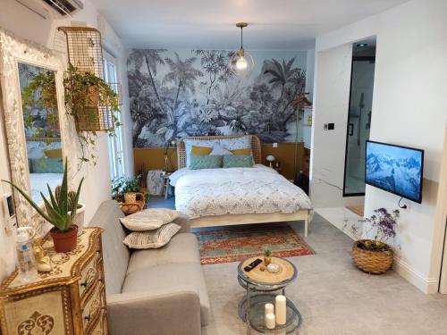 Superbe appartement avec jacuzzi avec jardin privé, Лион (фото 3)