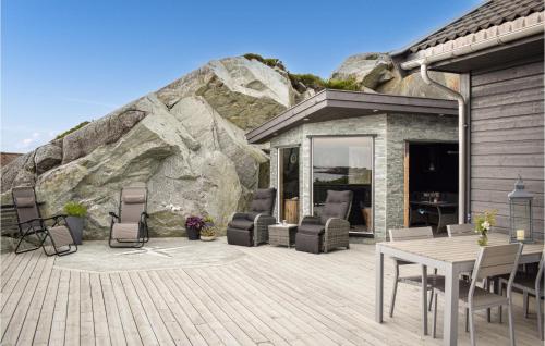 Viesnīcas āriene, Nice Home In Sveio With House Sea View in Sveio