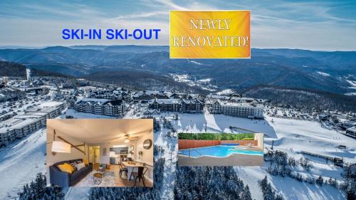 Snowshoe Ski-in & Ski-out at Silvercreek Resort - Family friendly, jacuzzi, hot tub, mountain views in Snowshoe, USA