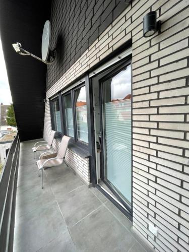Erkély/terasz, Moderne Wohnung nah am Cappenberger-See, 1-4 Gäste (Moderne Wohnung nah am Cappenberger-See, 1-4 Gaste) in Lünen