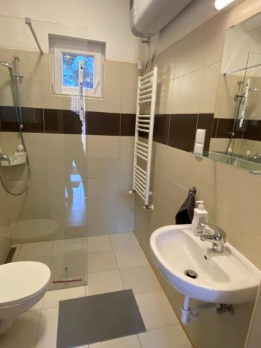 Bathroom, Budapest Airport-Vecses Trainstation Apartman K7 in Budapest Airport