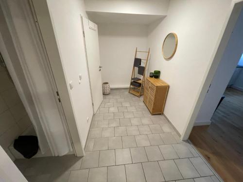 Fürdőszoba, Dachau Altstadt Apartment mit Küche für bis zu 6 Gäste nahe Schloss und ÖPNV (Dachau Altstadt Apartment mit Kuche fur bis zu 6 Gaste nahe Schloss und OPNV) in Dachau