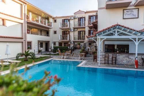 Swimming pool, Hotel Matina in Samos Island