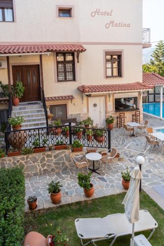 Garden, Hotel Matina in Samos Island