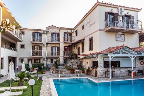 Swimming pool, Hotel Matina in Samos Island