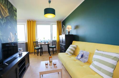 Felles stue/TV-område, Apartament Stara Latarnia in Szczawno Zdroj