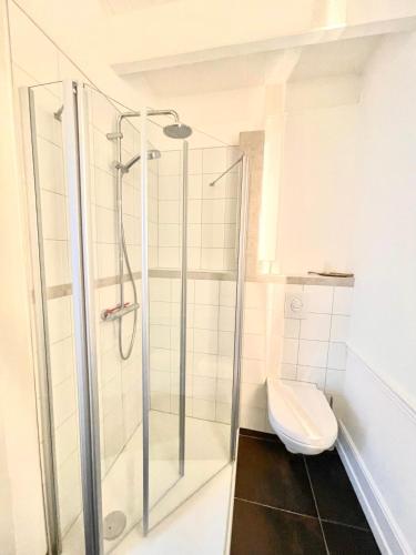 Bathroom, Rosenhof-Lodge in Hanerau-Hademarschen