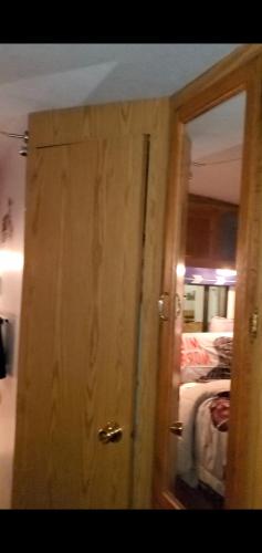 . Rv with 3 beds plus set up tent with one bed close to everything