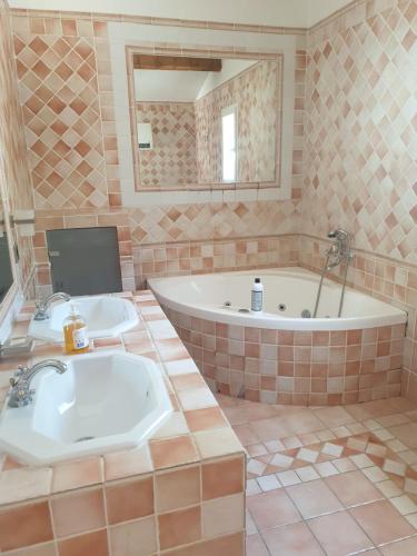 Bathroom, Villa Piscine Privee in Mourets