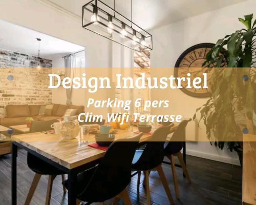 B&B Gignac-la-Nerthe - Design Industriel avec Terrasse Privative - Bed and Breakfast Gignac-la-Nerthe