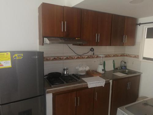 Kitchen, Apartamento en Covenas, Punta del Este in La Cazada
