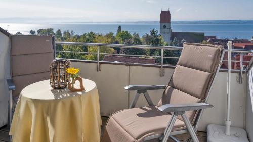 balkon/terras, Hotel Mohren in Hagnau