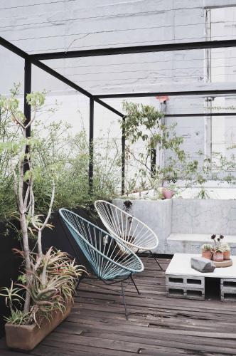 Chic Design with Roof Garden and AC