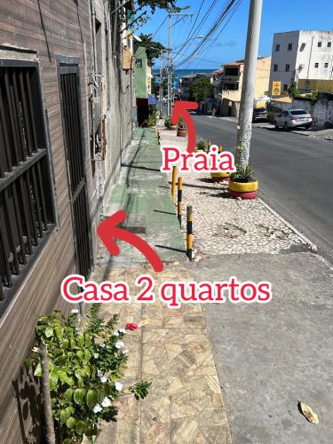 Casa 2 Quartos na Praia de Itapuã com Ar