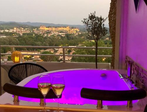 Panorama Suite romantique & Spa - Chambre d'hôtes - Carcassonne