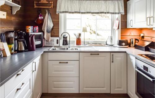 Kitchen, Amazing Home In Sjusjøen With Wifi in Sjusjoen