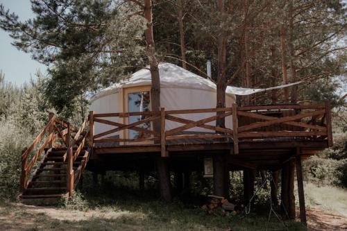 Jurty z widokiem, prywatna balia- DZIKOLAS GLAMPING