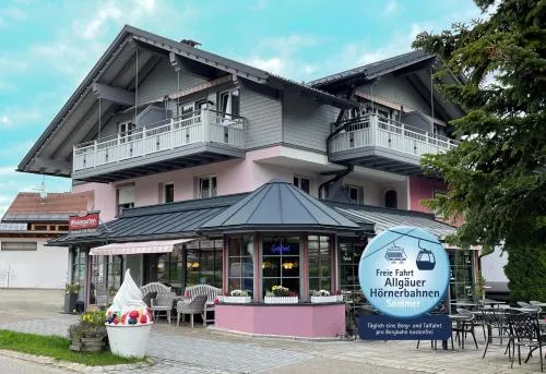 Vintage Hotel Charivari- Sommer Hörnerbahnen kostenlos mit Restaurant in Bolsterlang, Deutschland