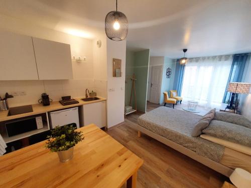 Studio fonctionnel au calme avec garage individuel et balcon, Lyon (Foto 2)