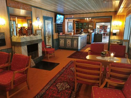 kawasan lounge/TV kongsi, Grønolen Fjellgard in Otta