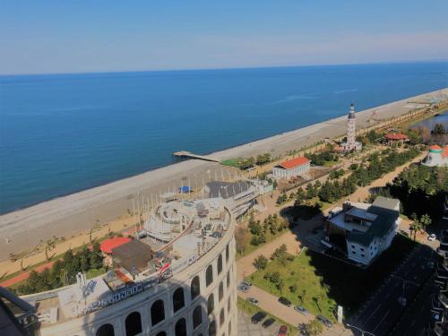 Beach, Black Sea Towers in Batumi