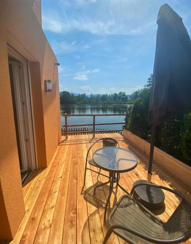 Balcony/terrace, Hotel Seestuben in Grossvassach