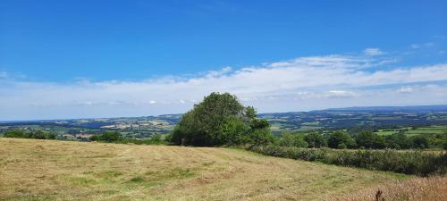 Summit Camping Kit Hill Cornwall Stunning Views Pitch Up or book Bella the Bell Tent