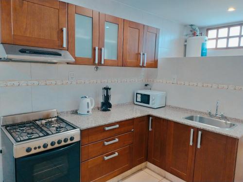 Kitchen, Infinity lounge apartment, lujoso, centrico y amplio in San Rafael