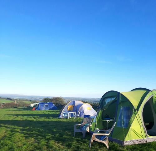 Summit Camping Kit Hill Cornwall Stunning Views Pitch Up or book Bella the Bell Tent