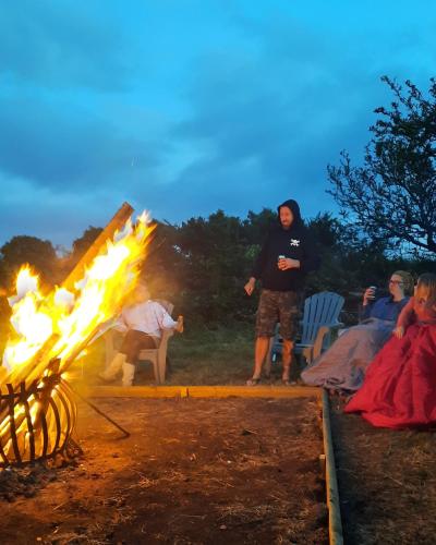 Summit Camping Kit Hill Rd Cornwall Panoramic Views Grass Pitch from 15pn or Bella Bell Tent 75pn in Stoke Climsland