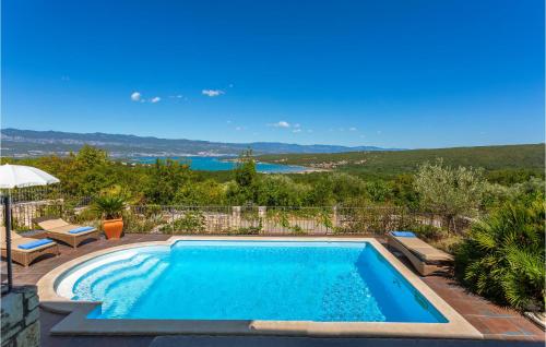 Awesome Home In Malinska With Outdoor Swimming Pool