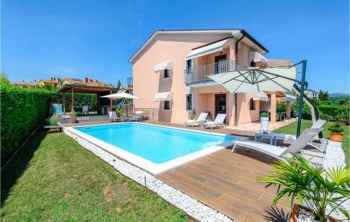 Awesome Home In Labin With 3 Bedrooms, Wifi And Outdoor Swimming Pool