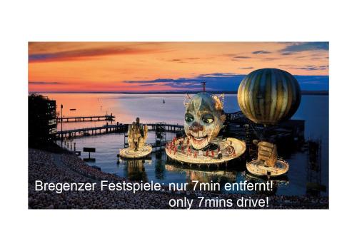 Luxus Penthouse Bregenz Feldmoos mit Whirlpool & riesen Terrasse, nahe Festspiele