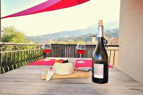 Balcony/terrace, Chez Aline et Jean Pierre in Ville-di-Pietrabugno