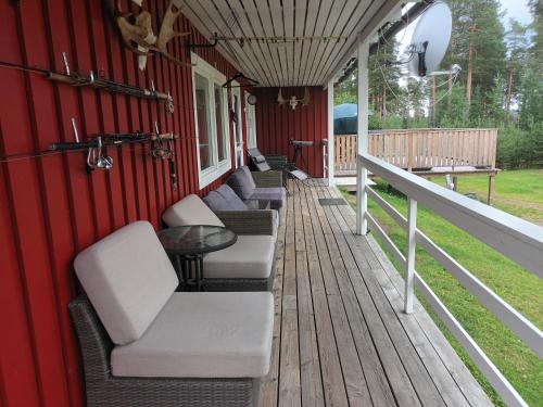 발코니/테라스, Fiskecamp Rusksele in 보름셀레