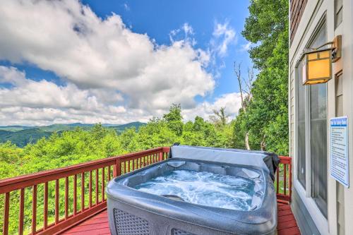 Getaway Chalet in Mars Hill with Hot Tub and Views! in Swiss, USA