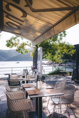 餐廳, "Echo" B&B rooms, boutique beach hotel in 拉巴茨