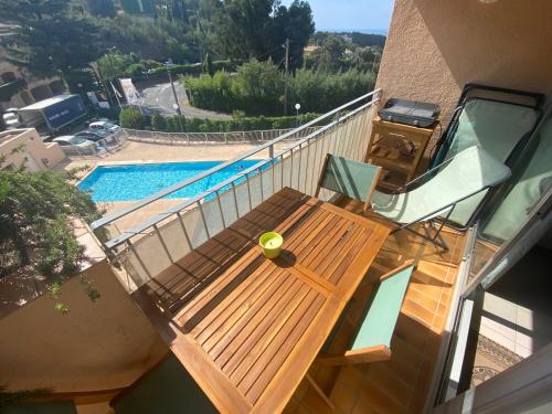 Golfe St Tropez Magique T2 duplex vue mer piscine, garage - Location saisonnière - La Croix-Valmer