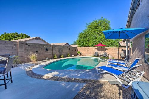 Sunny Surprise Getaway with Private Yard and Pool